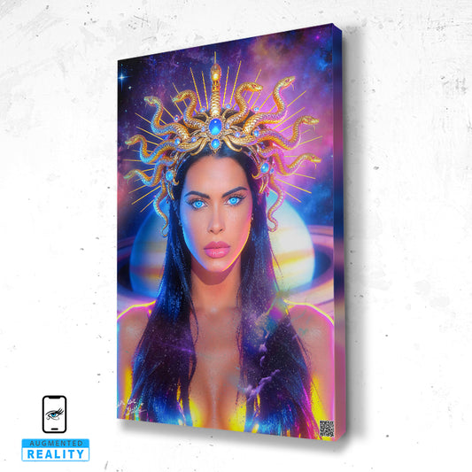 Galactic Medusa Canvas – Featuring Stella Versini – Side View